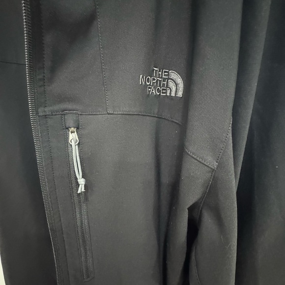 The North Face Black Softshell Hooded Jacket Mens XXL Lightweight Zip - Picture 7 of 7